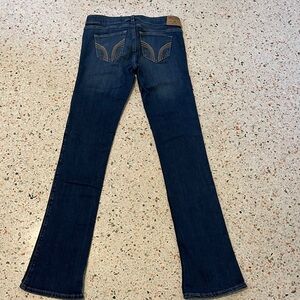 Hollister Women's Boot Cut Jeans W27 35Long Stretch in Deep Blue